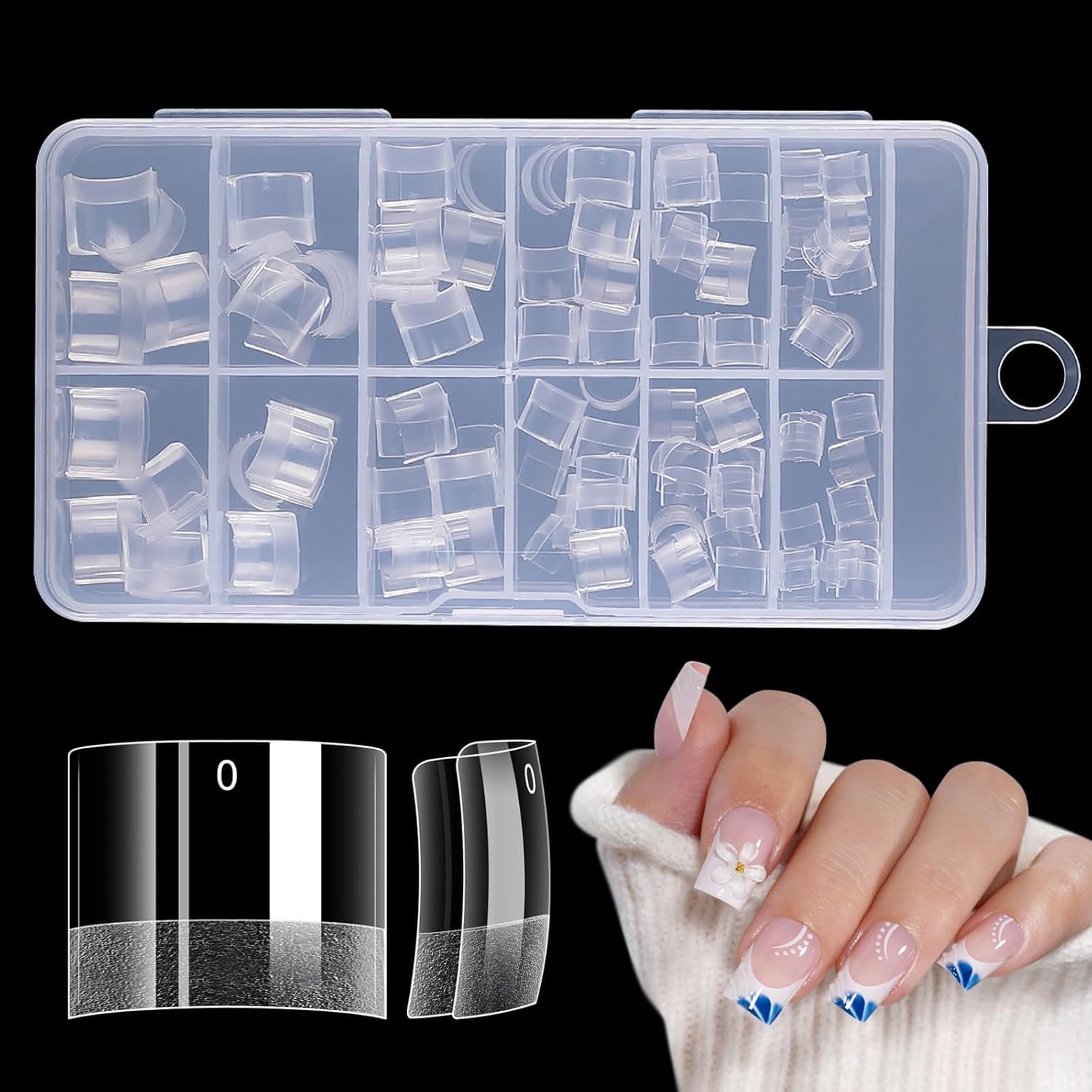 Adonafy Tips Uñas Acrílicas 240 piezas