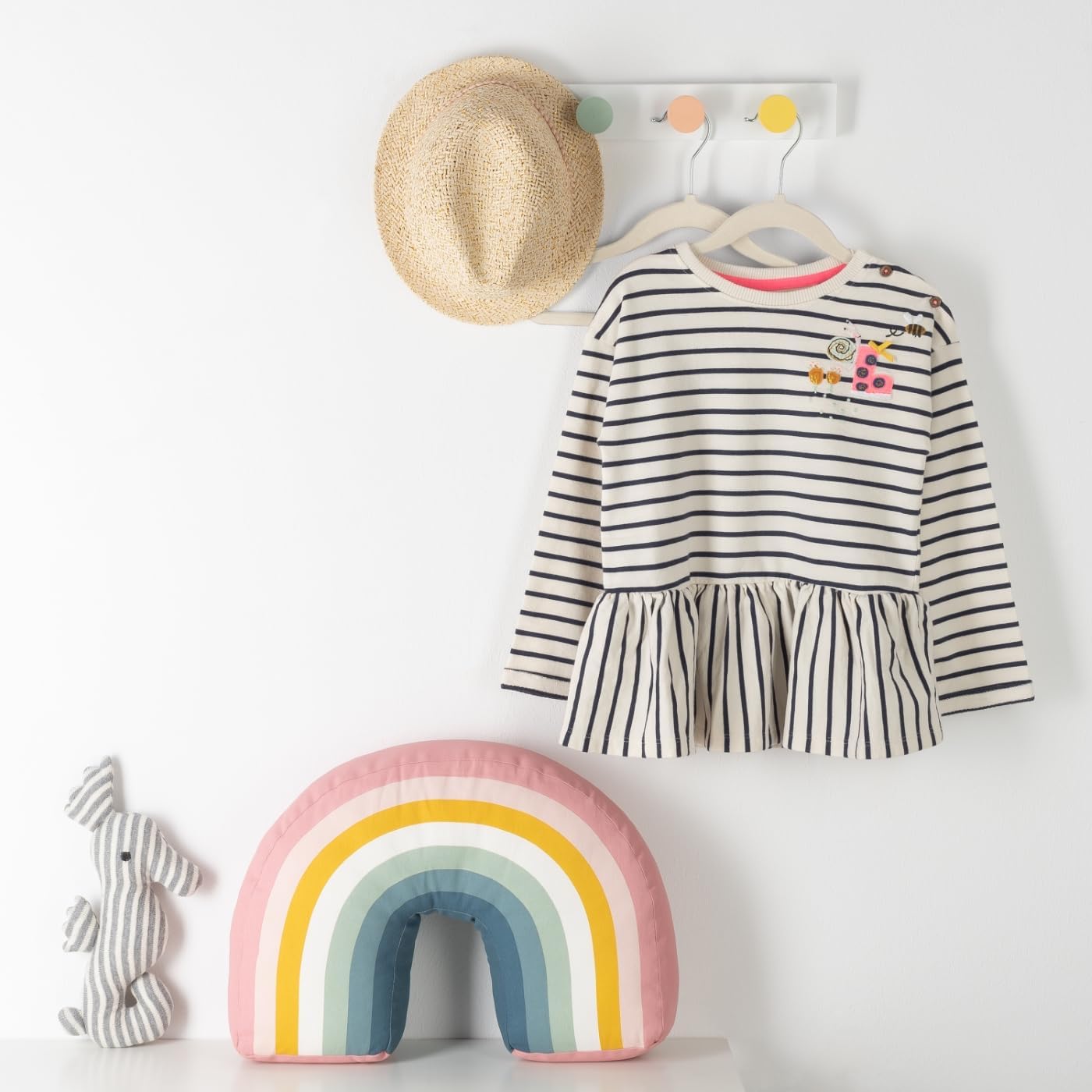 Detalle de Laleni Cintre enfant 30 pièces avec housse en velours et cintres pivotants 360° antidérapants