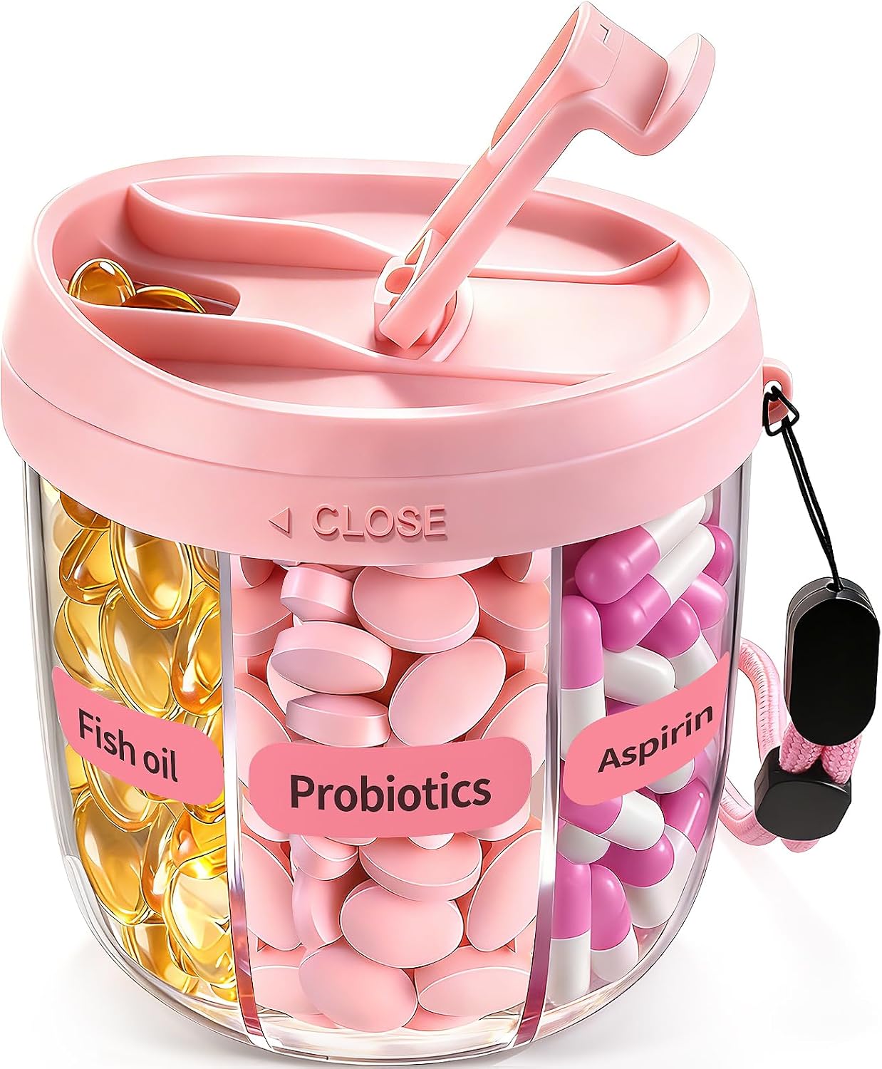 Detalle de Pill Organizer with 7 Large Compartments