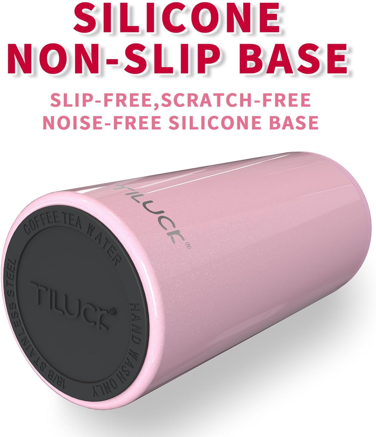 Thumbnail 3 de TILUCK Skinny Can Cooler - Stainless Steel Insulated Slim Cans, 12 oz (Glitter Blush)