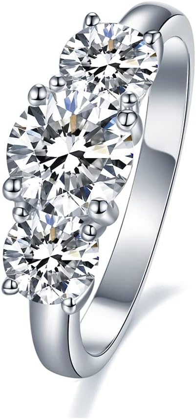 IMOLOVE Moissanite Wedding Band Size 4-11 💍