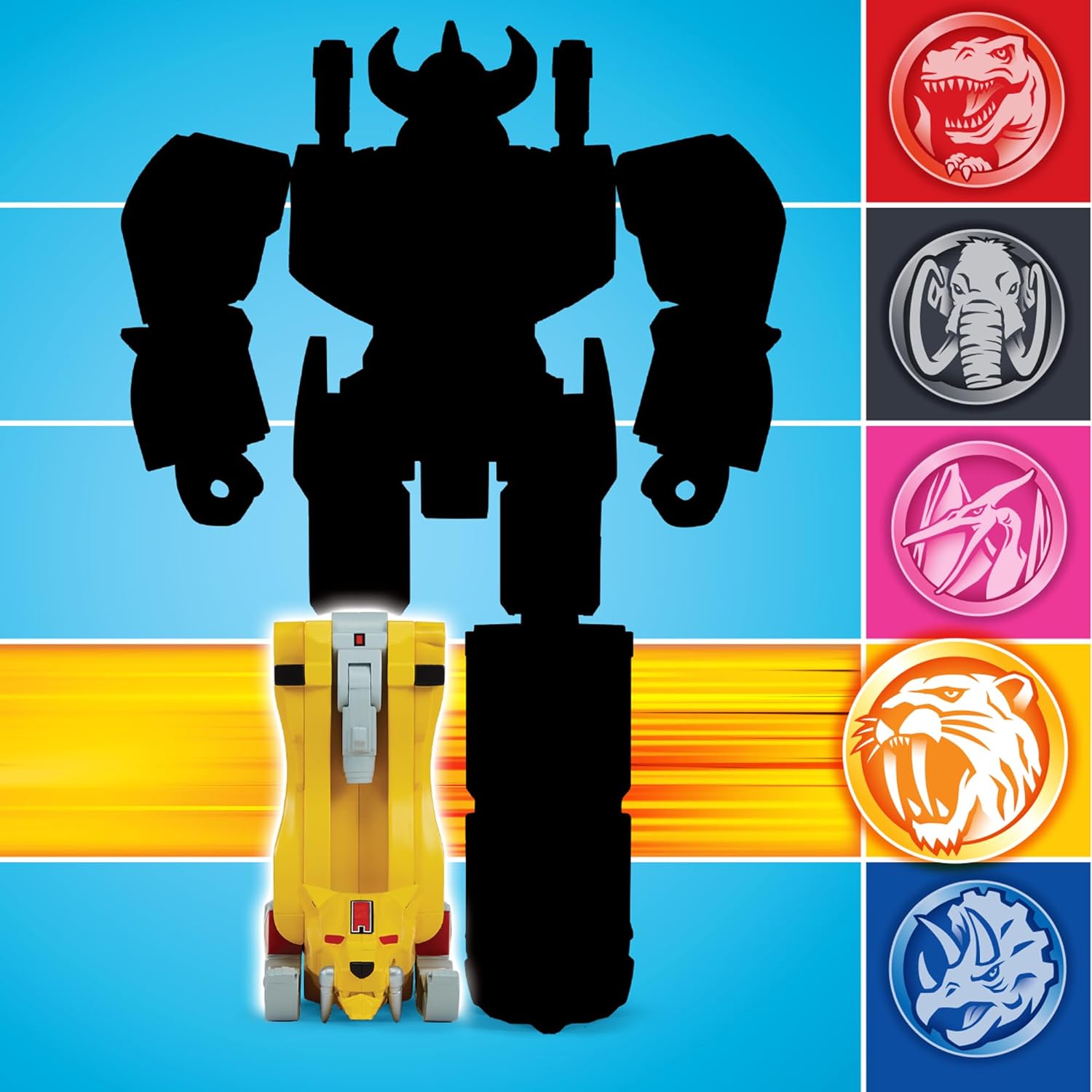 Thumbnail 5 de Power Rangers Collection Megazord – Sabertooth Tiger Dinozord articulé (PWG052)