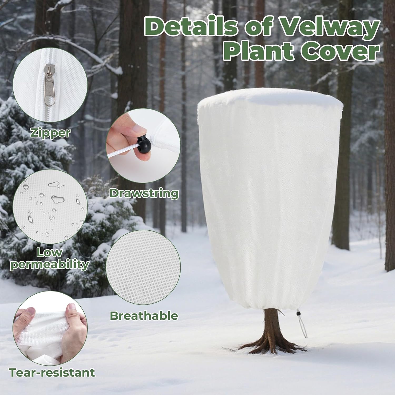 Detalle de Velway Funda para Plantas 120×180 cm