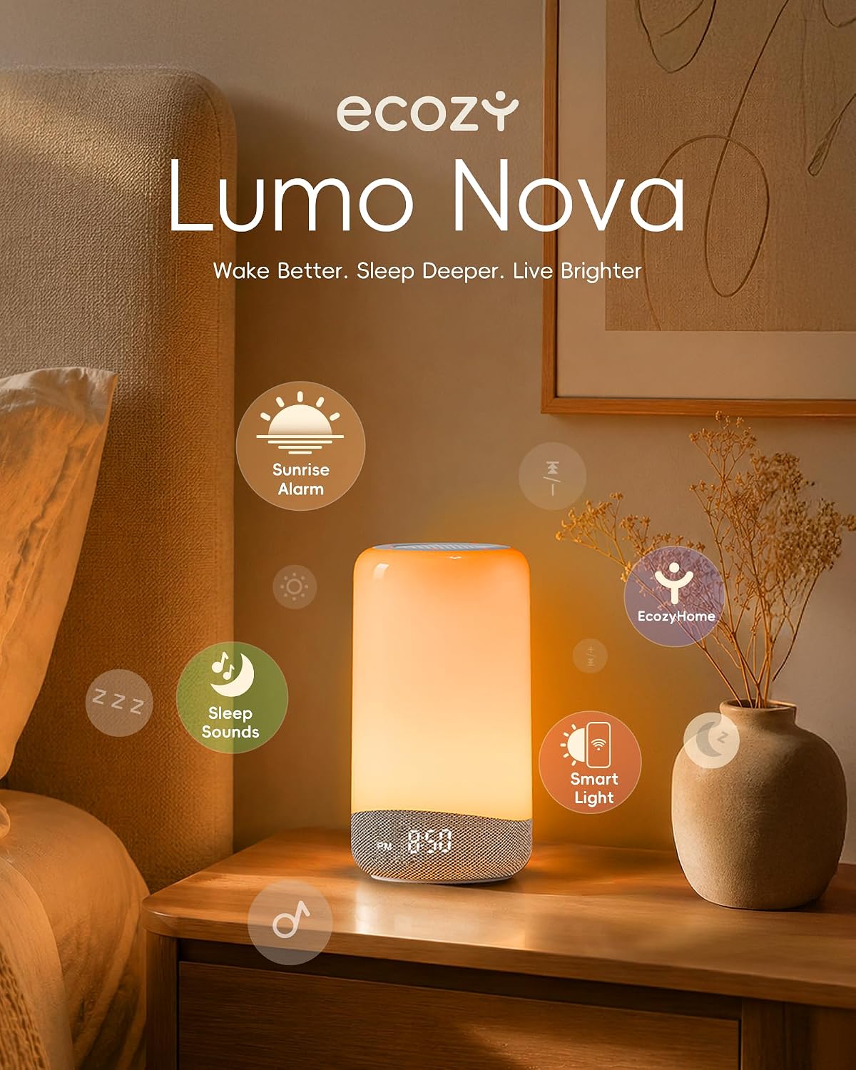 Thumbnail 2 de ecozy 3-in-1 Sunrise Alarm Clock