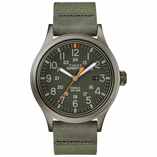 Detalle de Timex Expedition Scout TW4B14000: Orologio da uomo con cinturino in tessuto verde, 40 mm