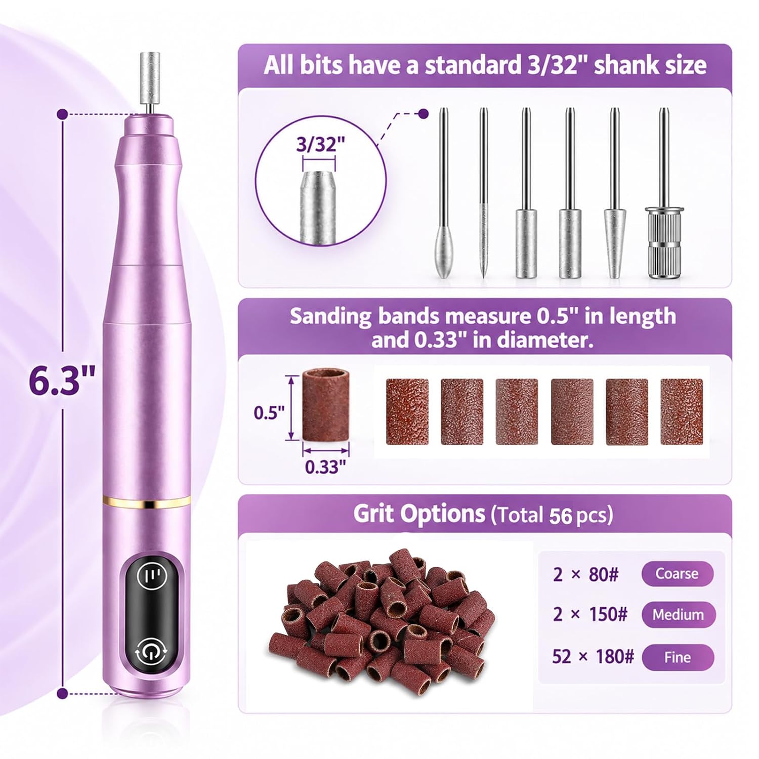 Thumbnail 6 de TUOBEO Cordless Nail Drill 650 mAh ๐