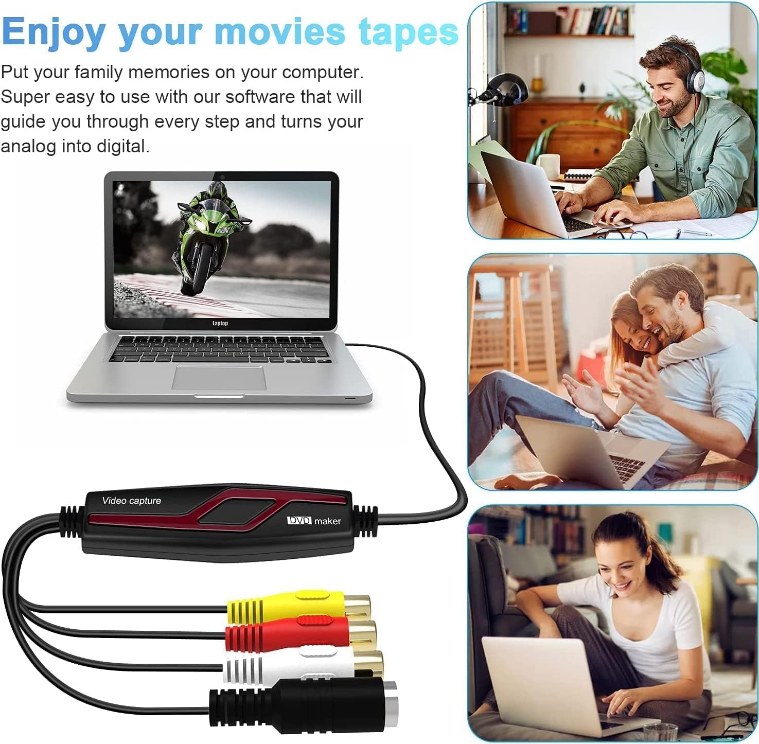 Thumbnail 4 de USB 2.0 Video Capture Card 720P für VHS
