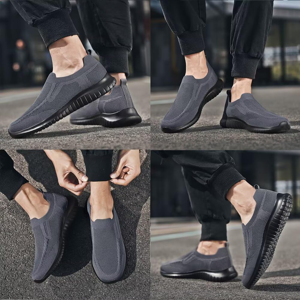 Thumbnail 4 de TIOSEBON Mens Slip-On Trainers: Lightweight Casual Tennis Sneakers