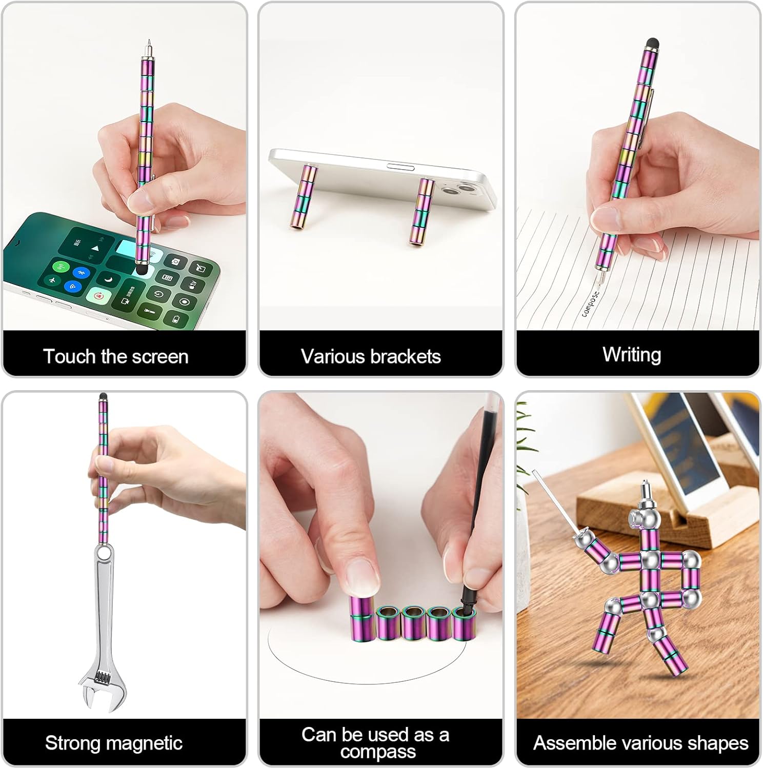 Thumbnail 4 de OSDUE Penna Fidget Multifunzione Magnetica: penna antistress magnetica creativa