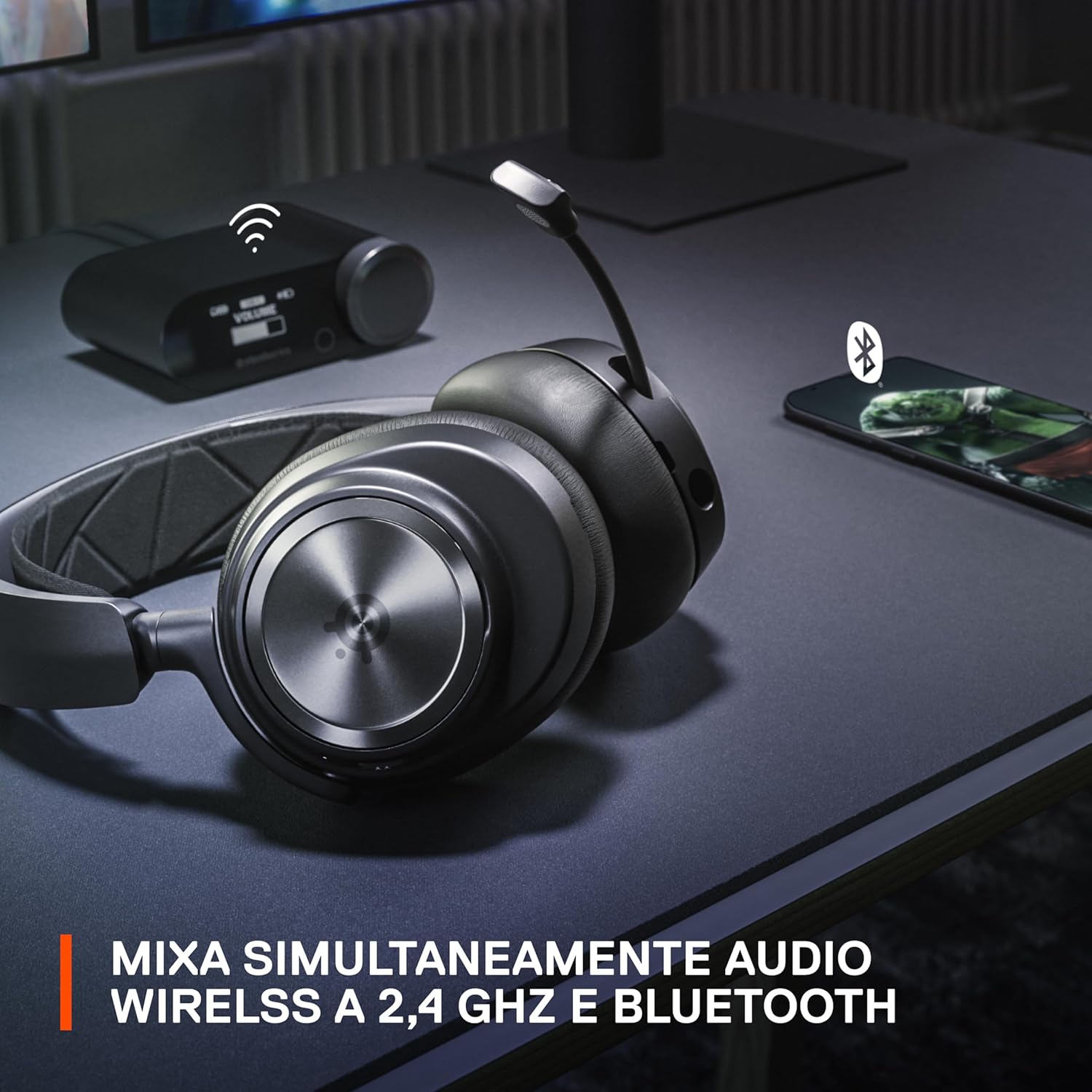 Thumbnail 5 de SteelSeries Arctis Nova Pro Wireless: cuffie gaming wireless multi-sistema con cancellazione attiva del rumore