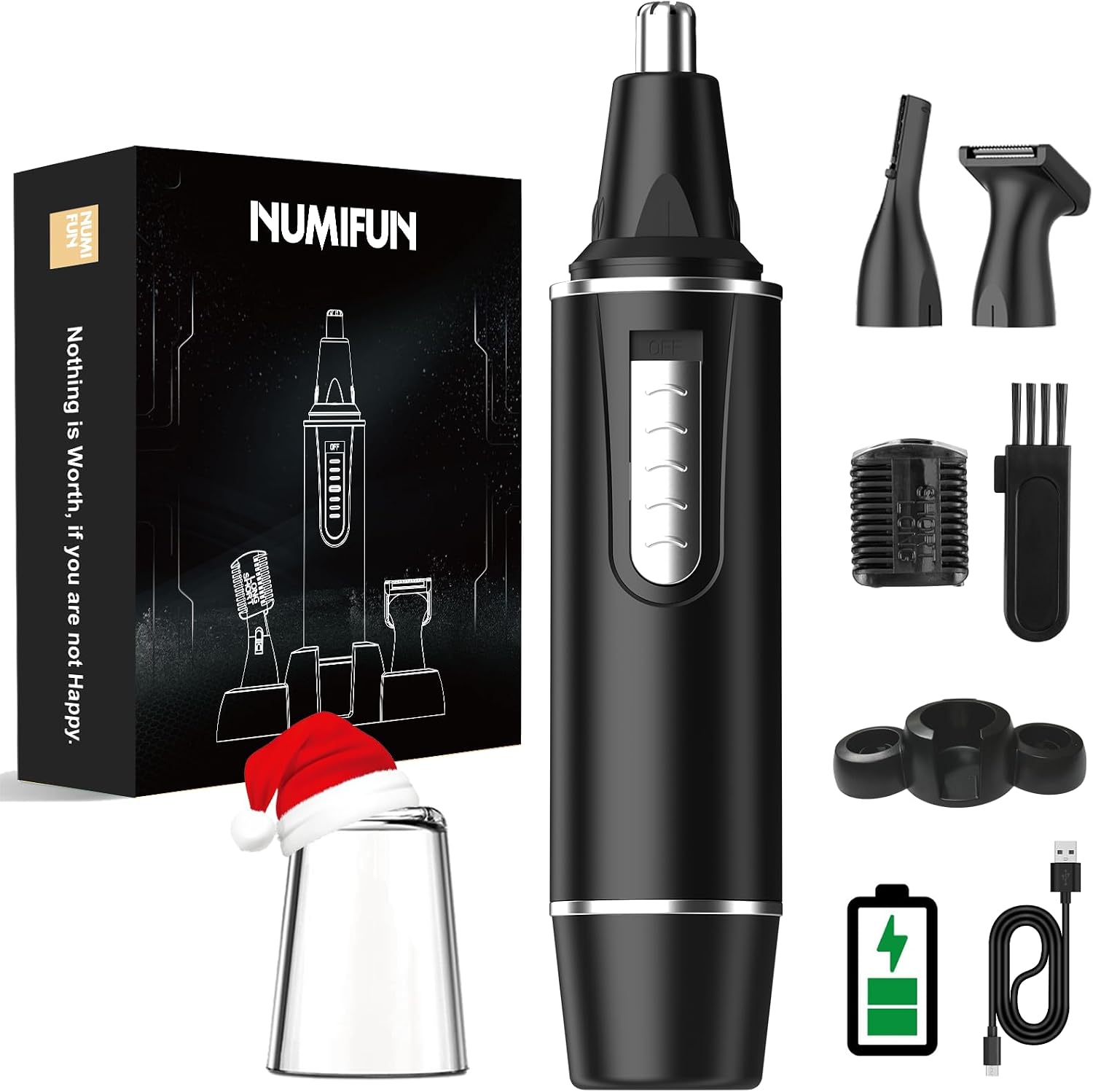 Detalle de Nose Hair Trimmer Rechargeable 1 IPX7 waterproof ✂