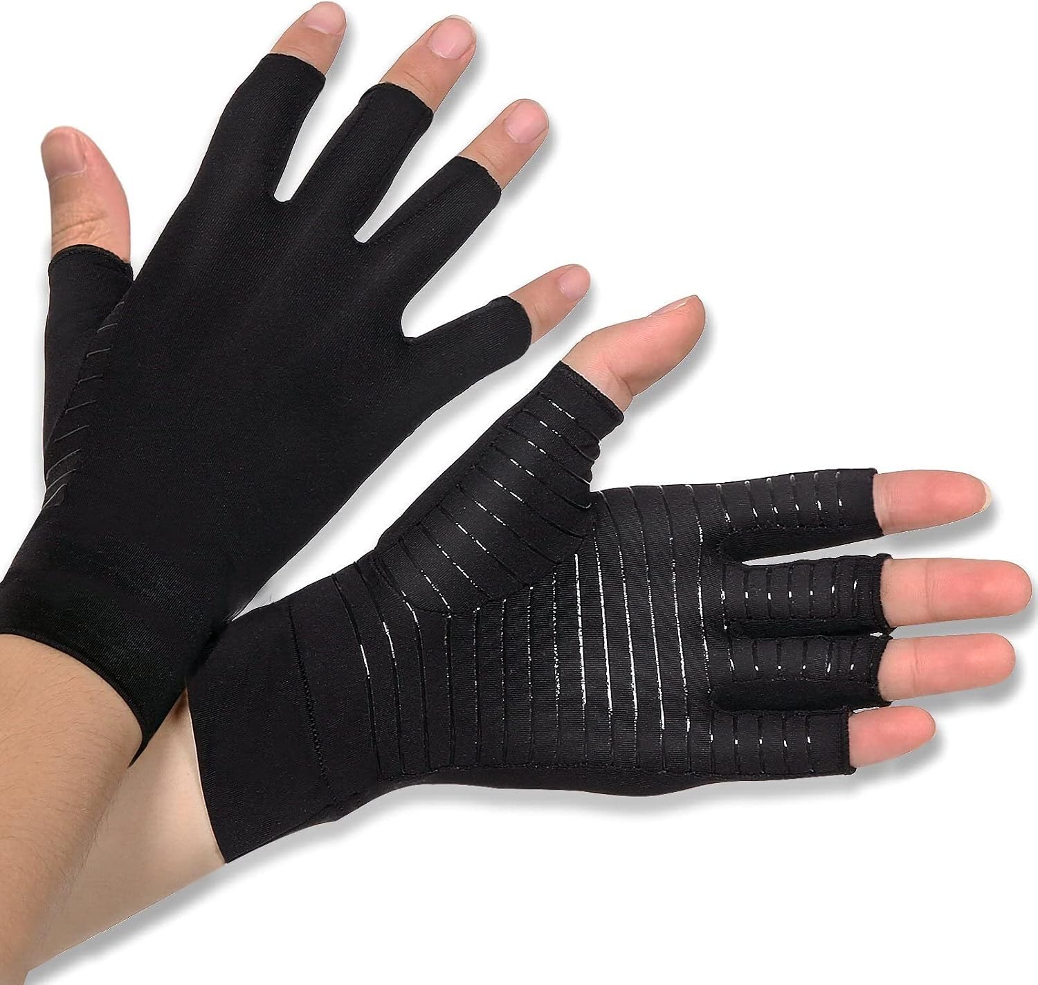 Detalle de Donfri Copper arthritis gloves fingerless