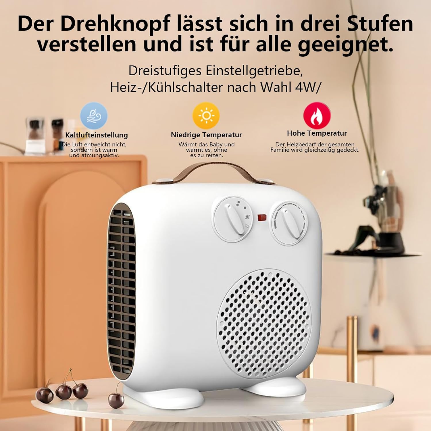 Detalle 2 de BioAura Heizlüfter 2000 W für Innenräume