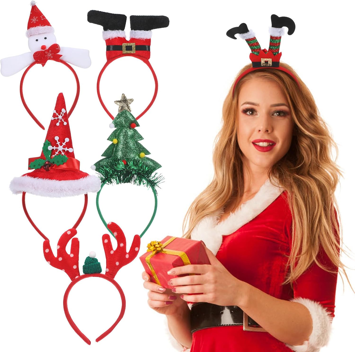 Christmas headband set 6 pcs