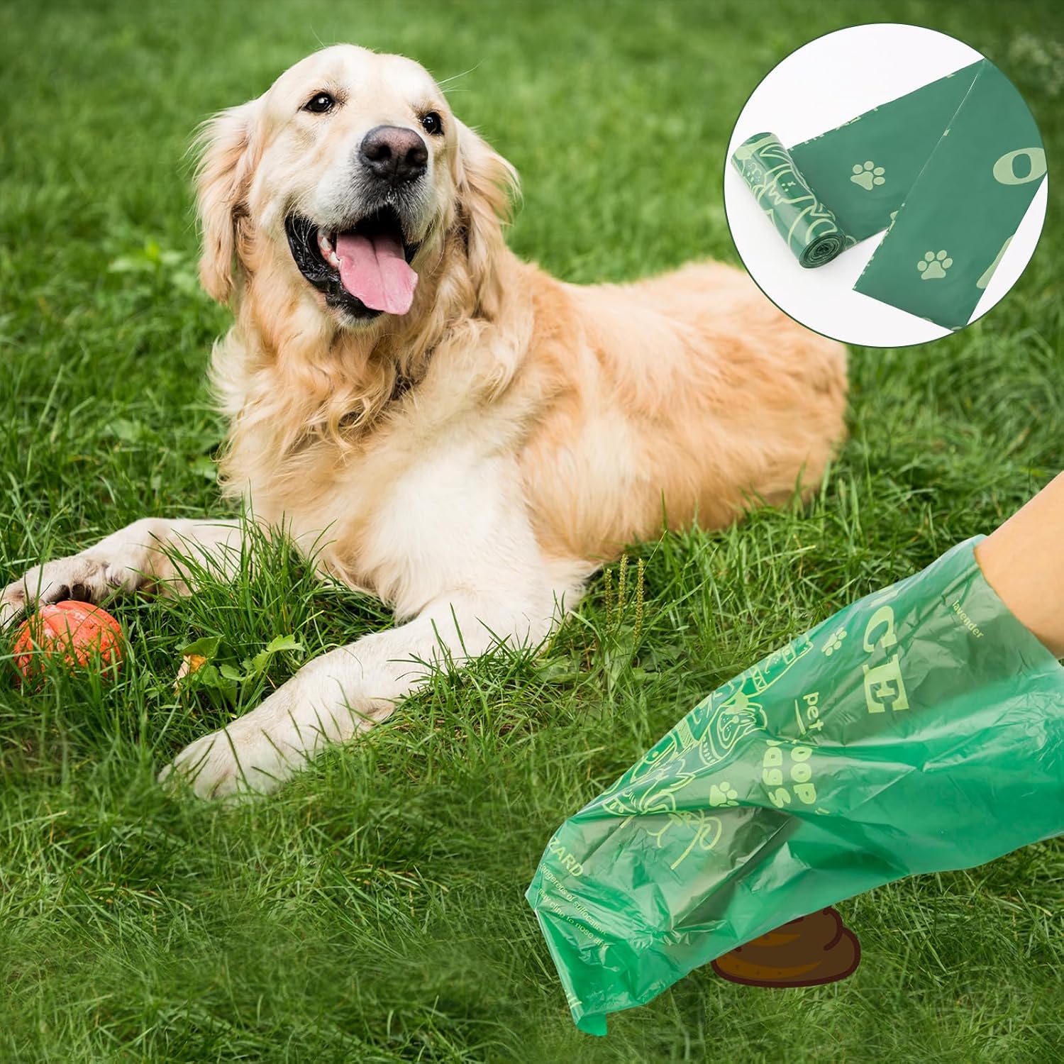Thumbnail 5 de 240 Dog Poo Bags 24 Rolls Coreless, Leak‑Proof Dog Waste Bags