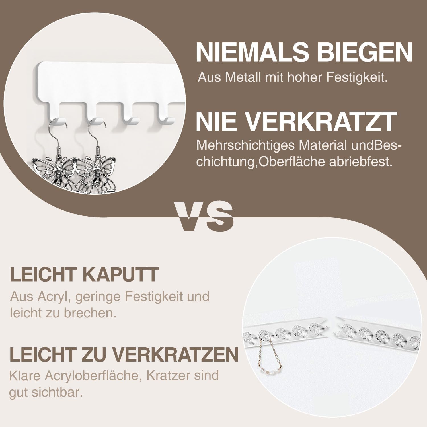 Thumbnail 4 de Kettenhalter Wandmontage mit 11 Haken Set
