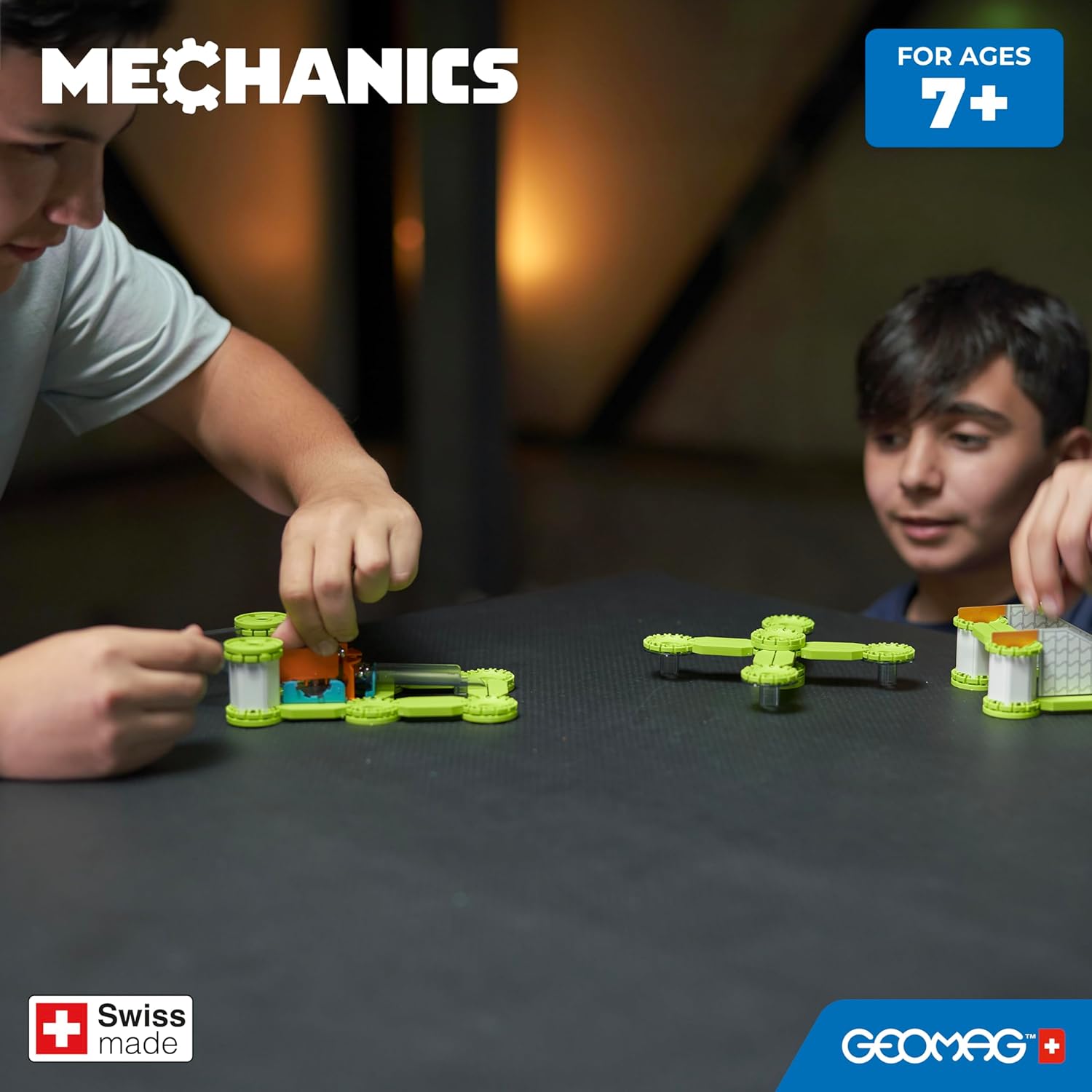 Thumbnail 4 de Geomag Mechanics Challenge Goal 96 pezzi