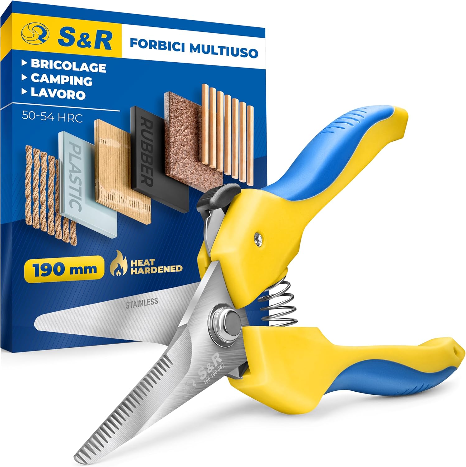 S&R Forbici Multiuso 19 cm per bricolage ✂