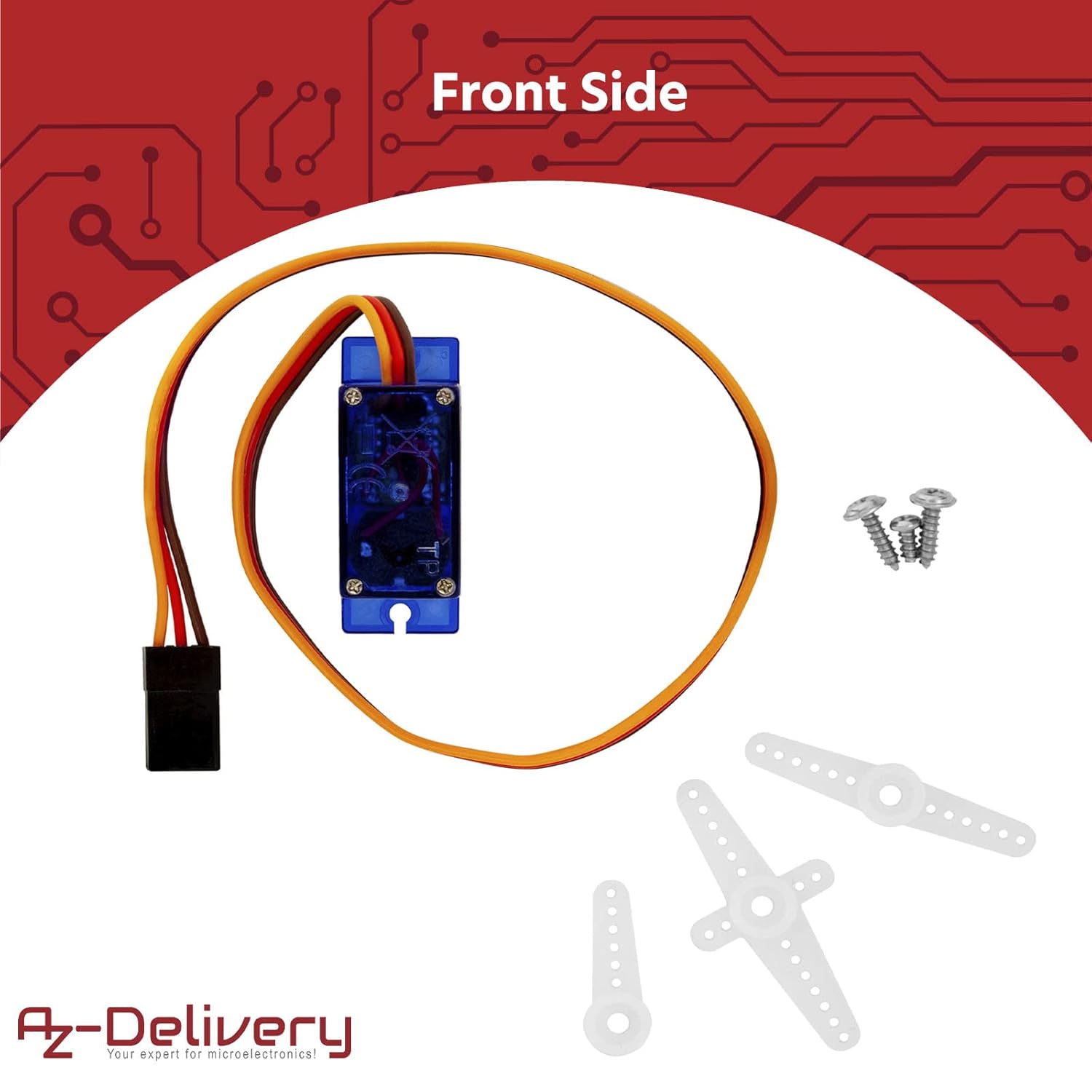 Thumbnail 1 de AZDelivery 3 micro-servomoteurs 9G compatibles SG90 pour RC et robot Arduino / Raspberry Pi