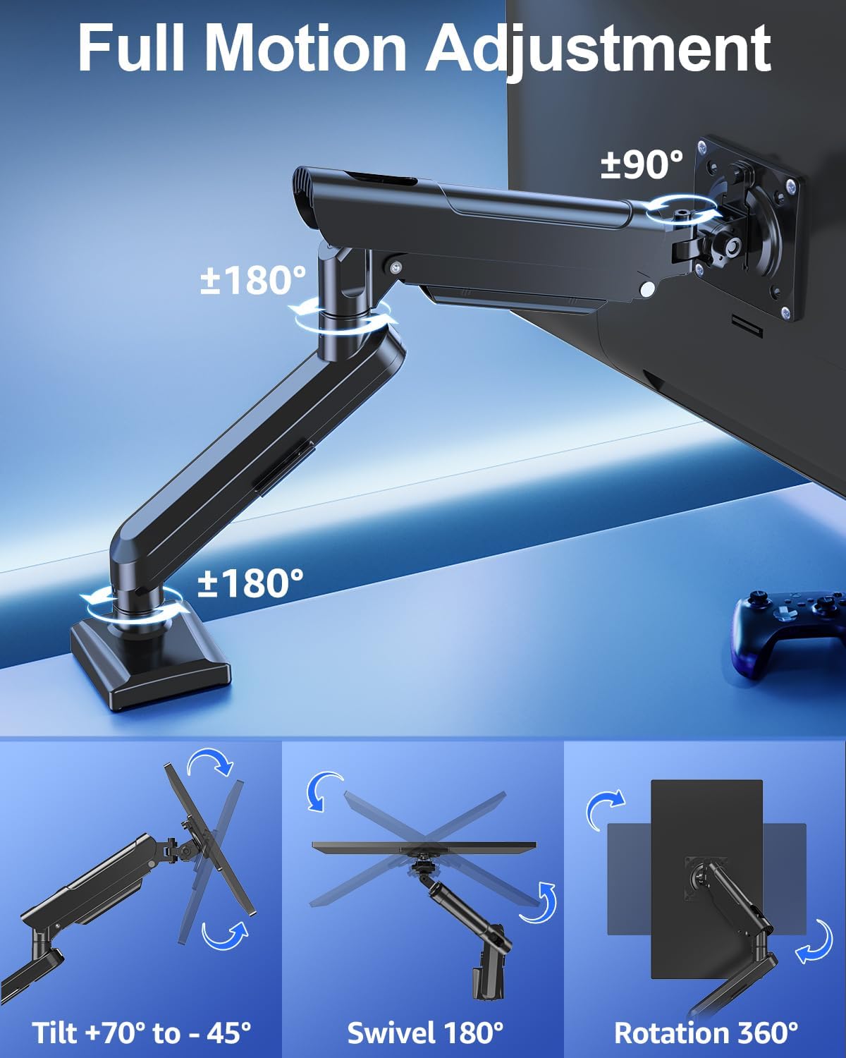 Thumbnail 2 de ELIVED Freelift Pro monitor arm 440mm