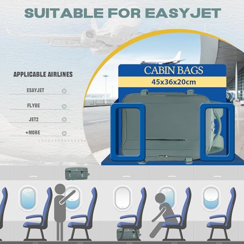 Detalle de Mochila de viaje VMIKIV 30L 40x30x20 cm para cabina de avión — antirrobo, impermeable y compartimentos