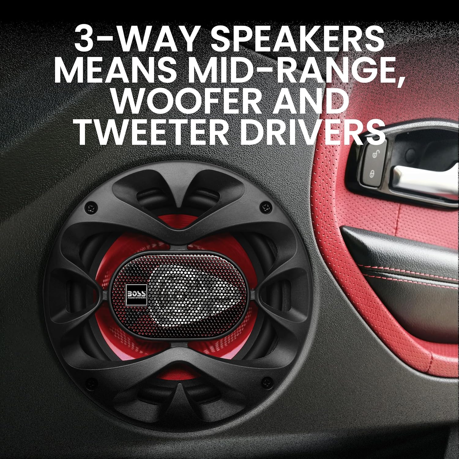 Thumbnail 2 de BOSS Audio Systems CH6530 Chaos Series 6.5-Inch Car Door Speakers (Pair) – 3-Way Coaxial