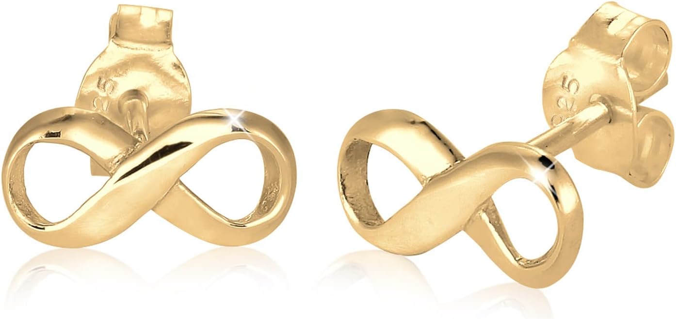 Detalle de Elli Infinity Symbol Liebe Ohrringe 925 Silber