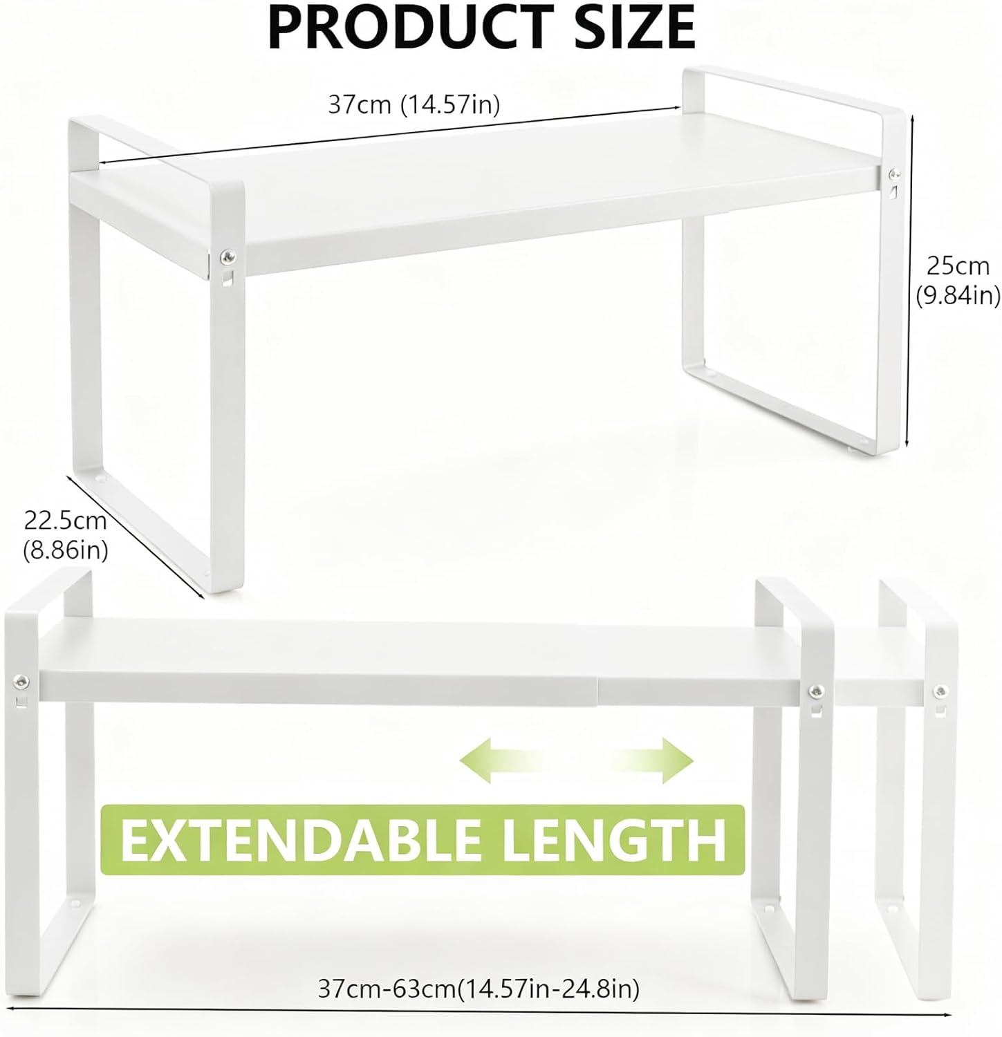 Thumbnail 2 de Cozary Scaffale da Cucina espandibile 37–63 cm