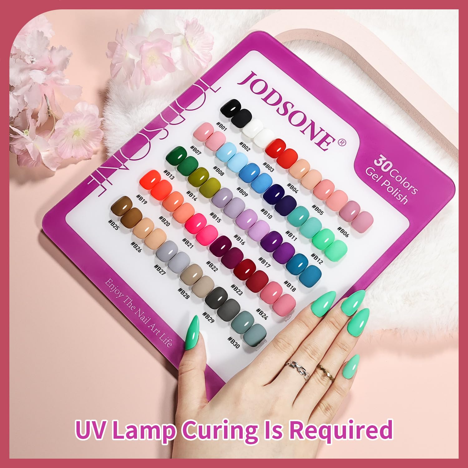 Thumbnail 1 de JODSONE 30 Farben Gel-Nagellack-Set mit 6 Funktionsgelen (Base, Top, Matt) – für ein einheitliches Farbergebnis