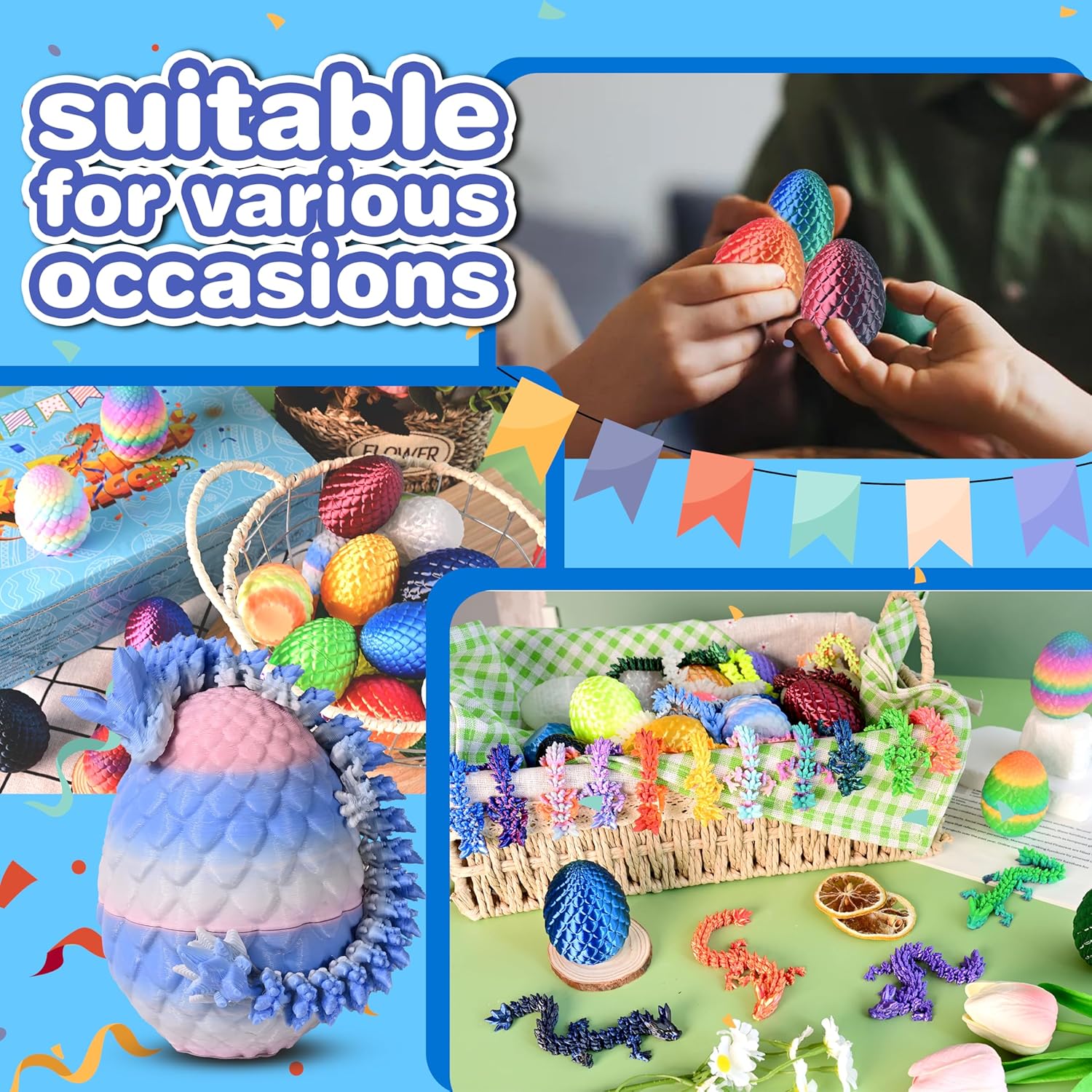 Thumbnail 5 de Cybermaker 24pcs Dragon Eggs with Articulated Dragons Inside