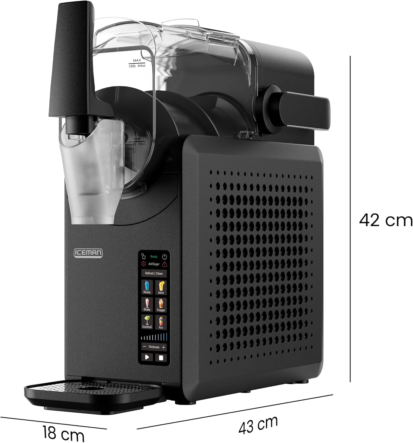 Thumbnail 6 de Iceman by Chefman Slushie Maker Machine, 1.9L – Frozen Drinks Without the Ice