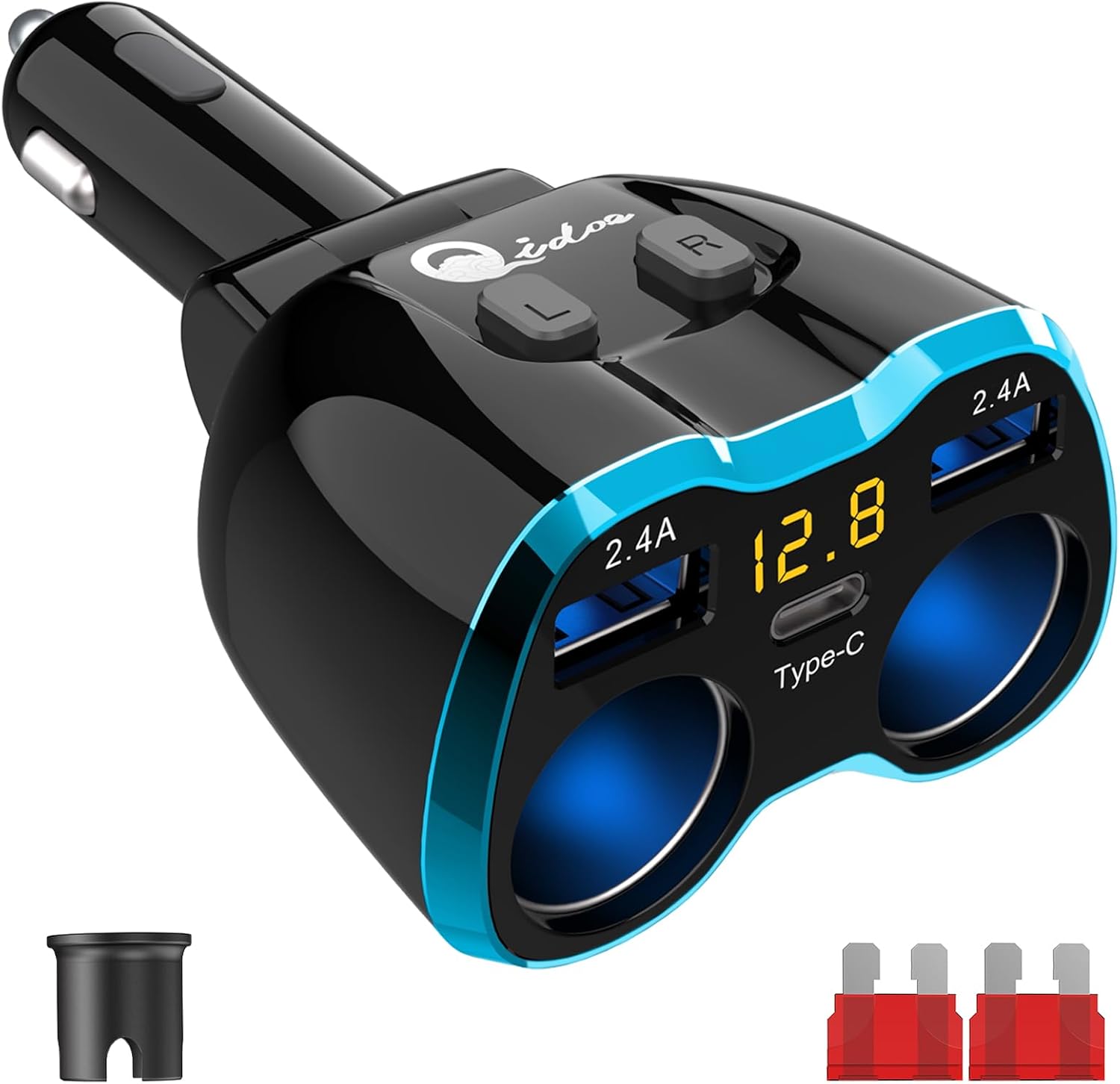 Detalle de 5-in-1 Auto Ladegerät Zigarettenanzünder 80W