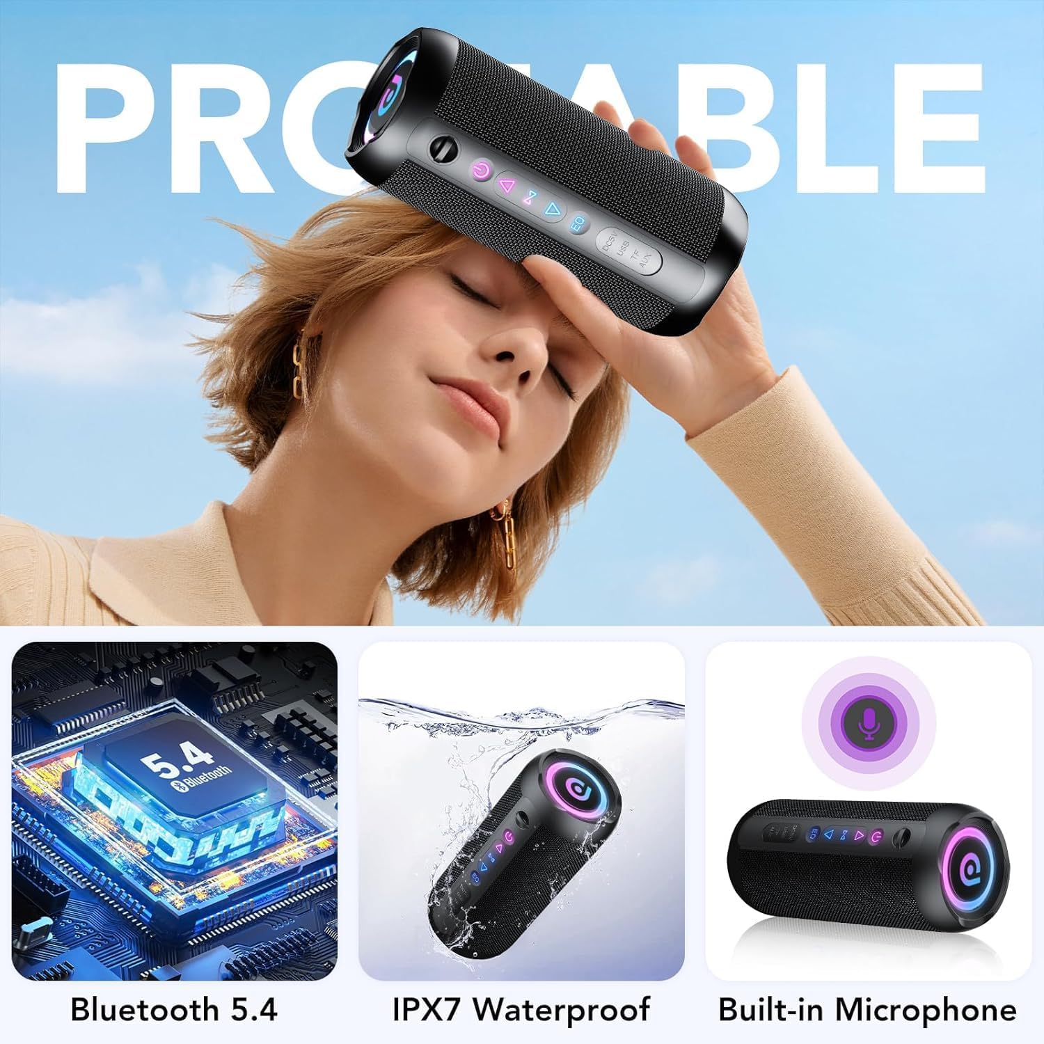 Thumbnail 4 de taopodo Portable Bluetooth Speaker 25W 📢