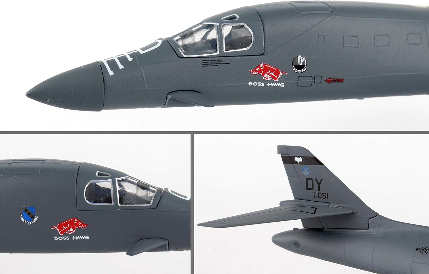 Detalle de POSTAGE STAMP B-1B ランサー 1/221スケール ダイキャスト製可動翼モデル PS54042