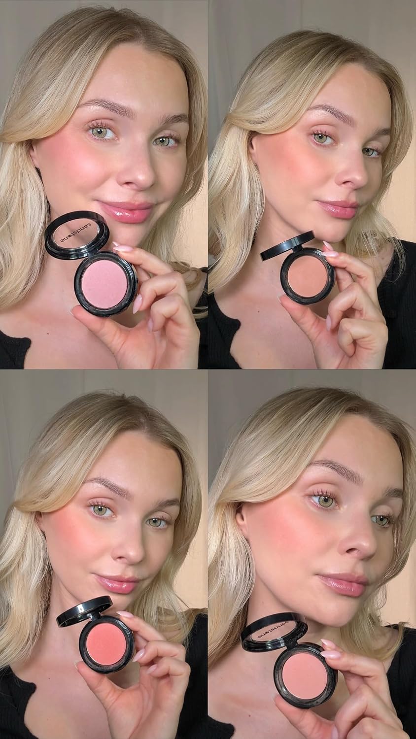 Thumbnail 6 de Sandstone Scandinavia 24 Sunset Surprise – Fard à joues en poudre Pêche Chaude hypoallergénique & vegan