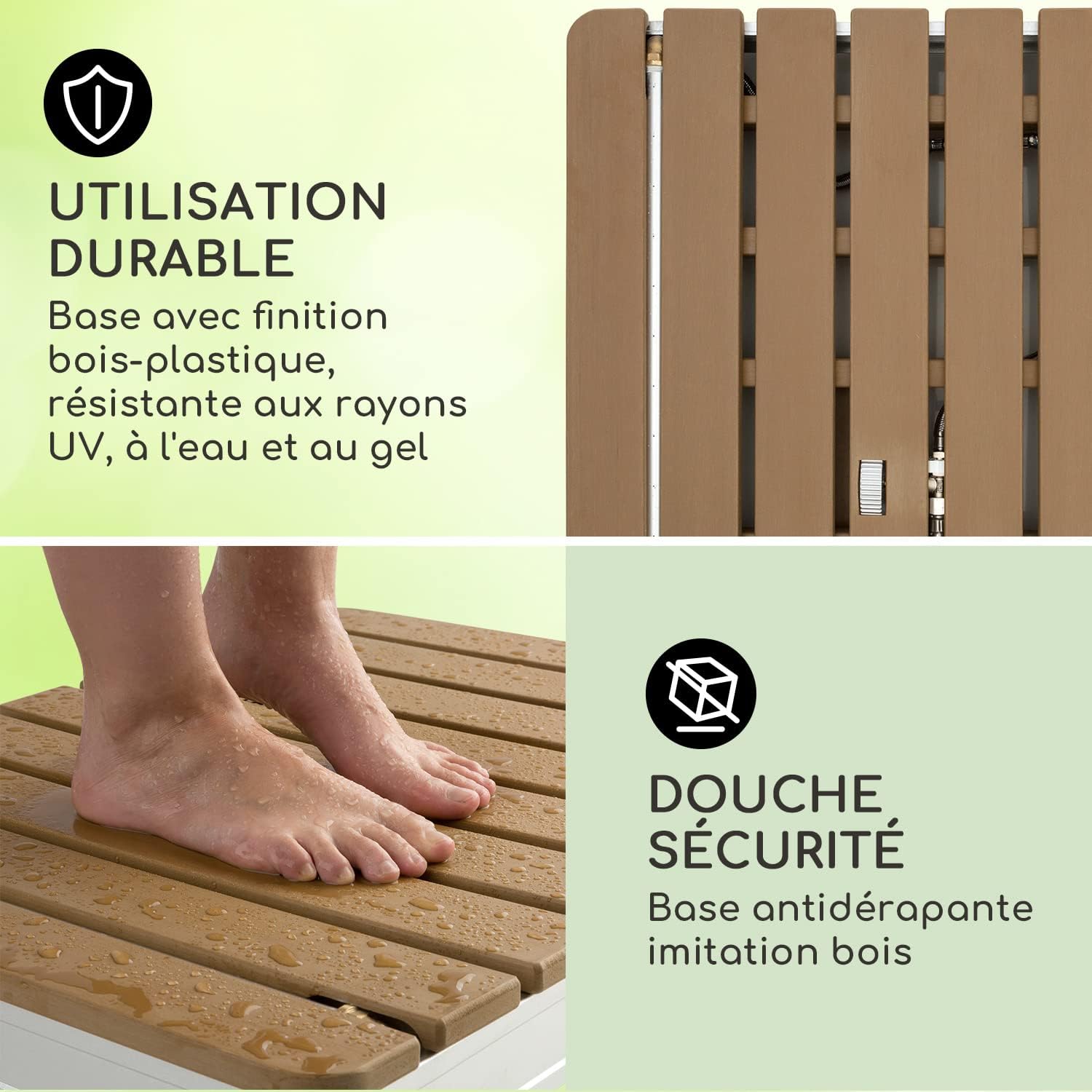 Detalle de blumfeldt Sumatra Breeze Outdoor Shower with Adjustable 4 m Water Jet