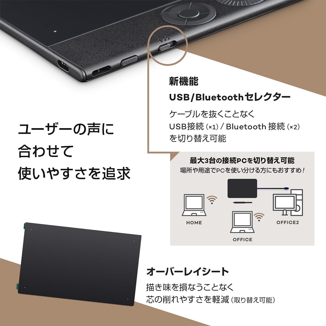 Thumbnail 3 de Wacom Intuos Pro large TPTK870K0C ペンタブレット、Wacom Pro Pen 3・広い描画エリア・Bluetooth 5.3