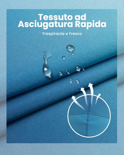 Detalle 2 de maamgic Costume Uomo Mare 2-in-1: Short da nuoto con fodera compressionante e asciugatura rapida