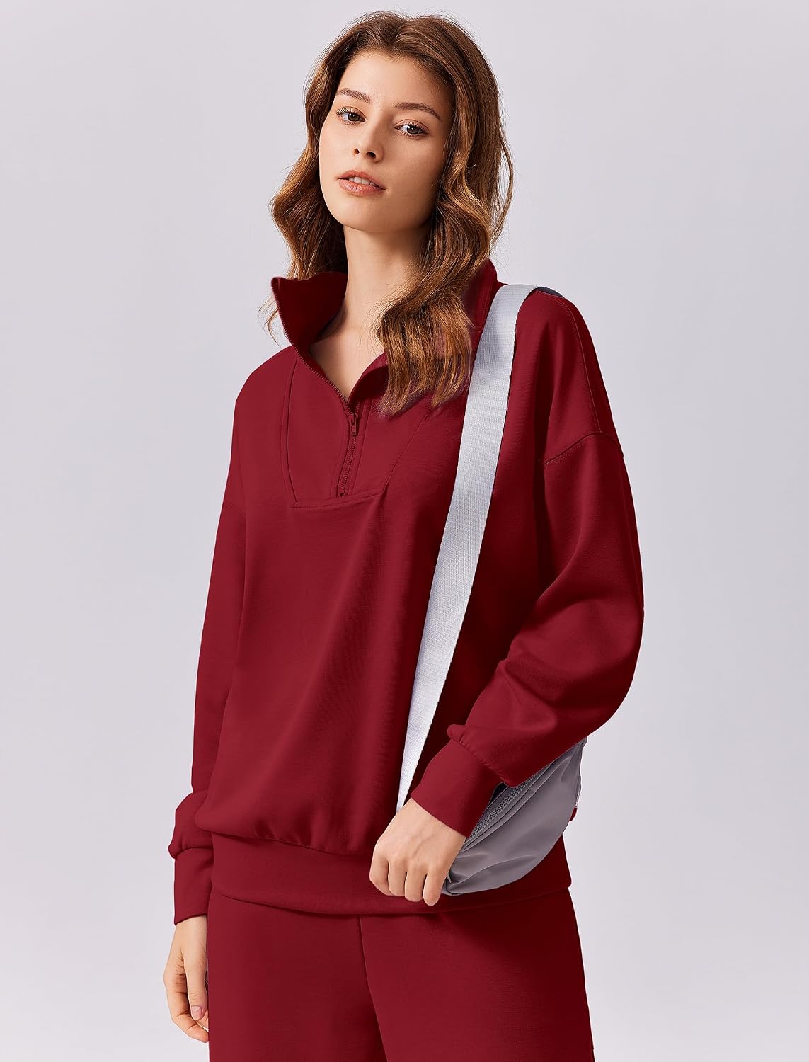 Detalle de PINSPARK pinspark tracksuit Women's Two-Piece Set, Oversized Sweatshirt & Wide-Leg Pants