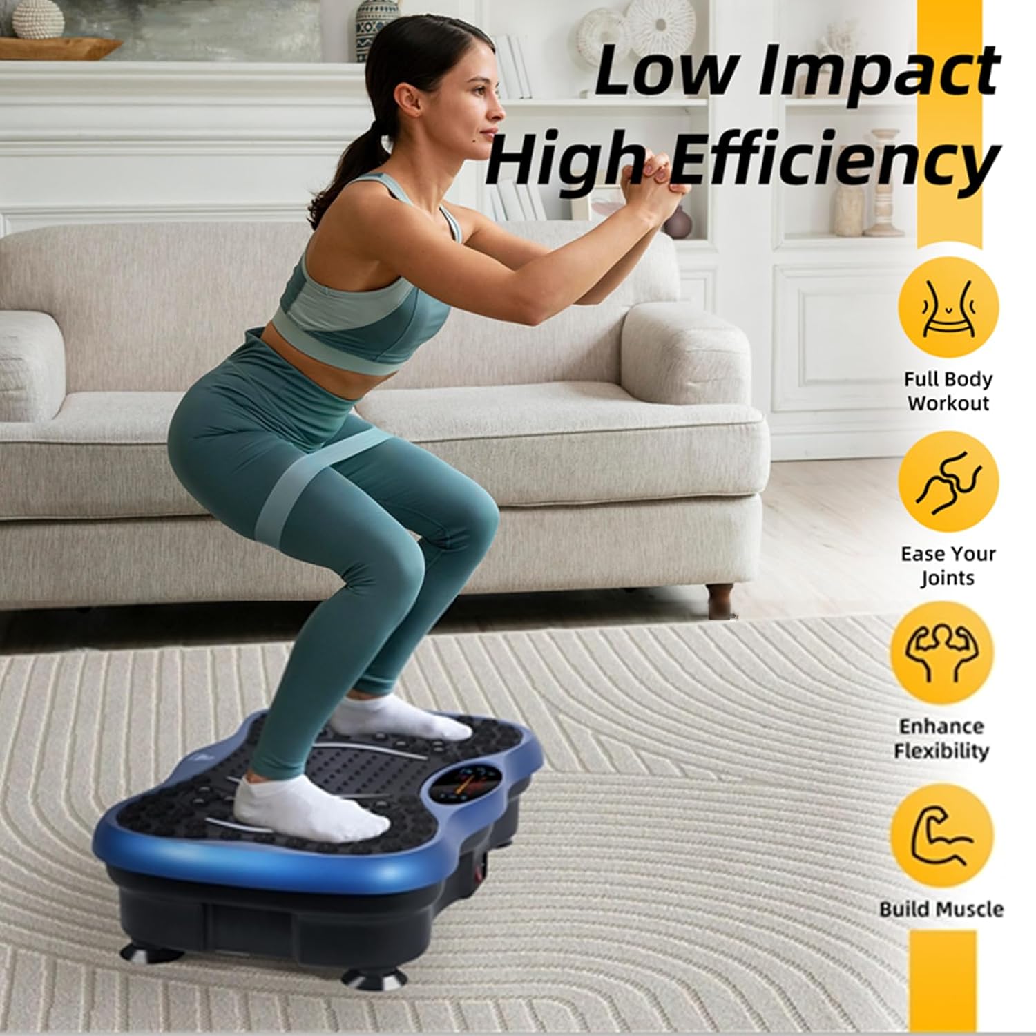 Detalle 2 de EVOLAND Vibration Plate Exercise Machine 99-speeds