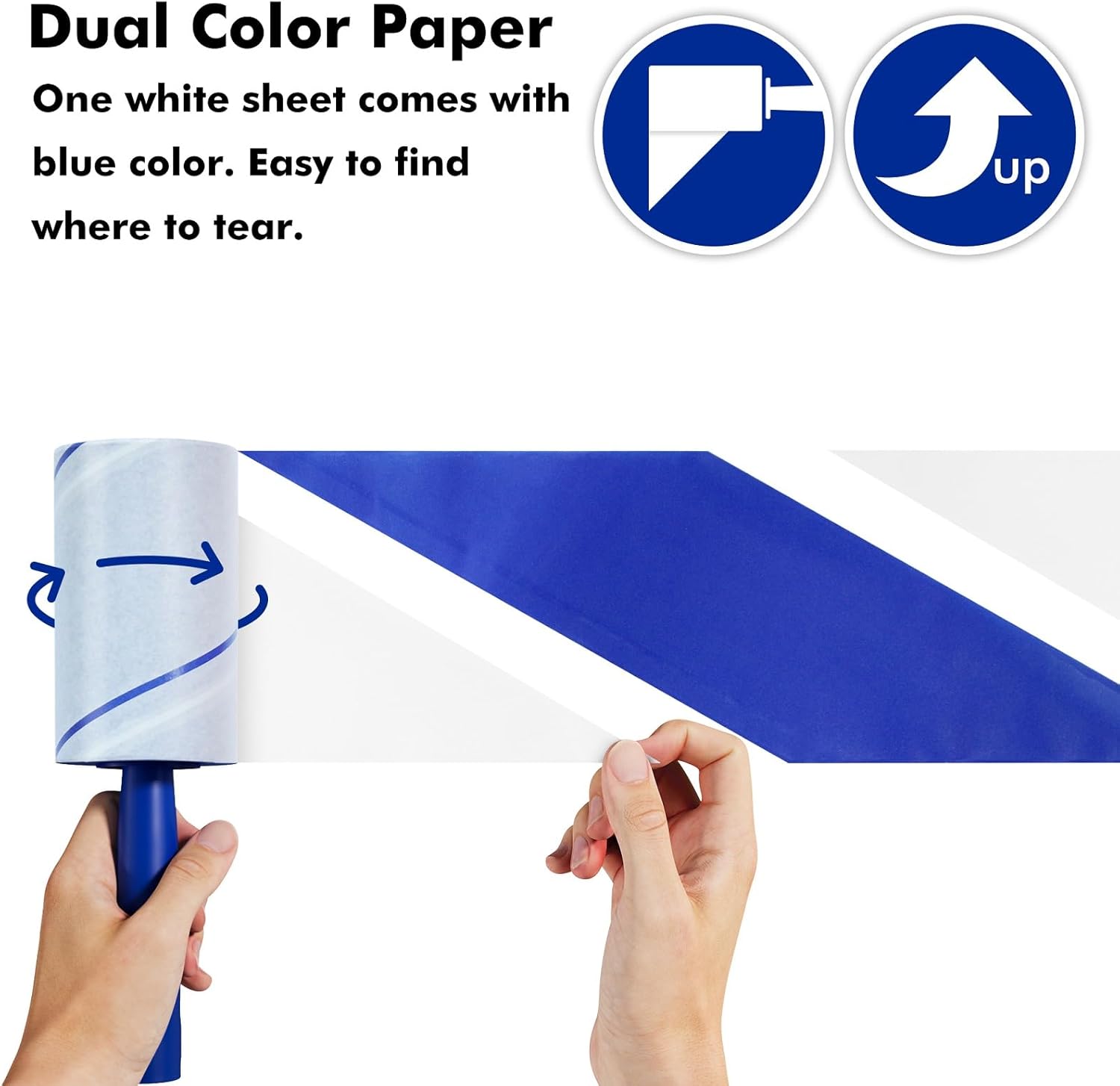 Detalle de Mage Value 1200 Sheets Lint Roller Set with 6 Upgraded Handles (6 Rollers + 6 Refill)