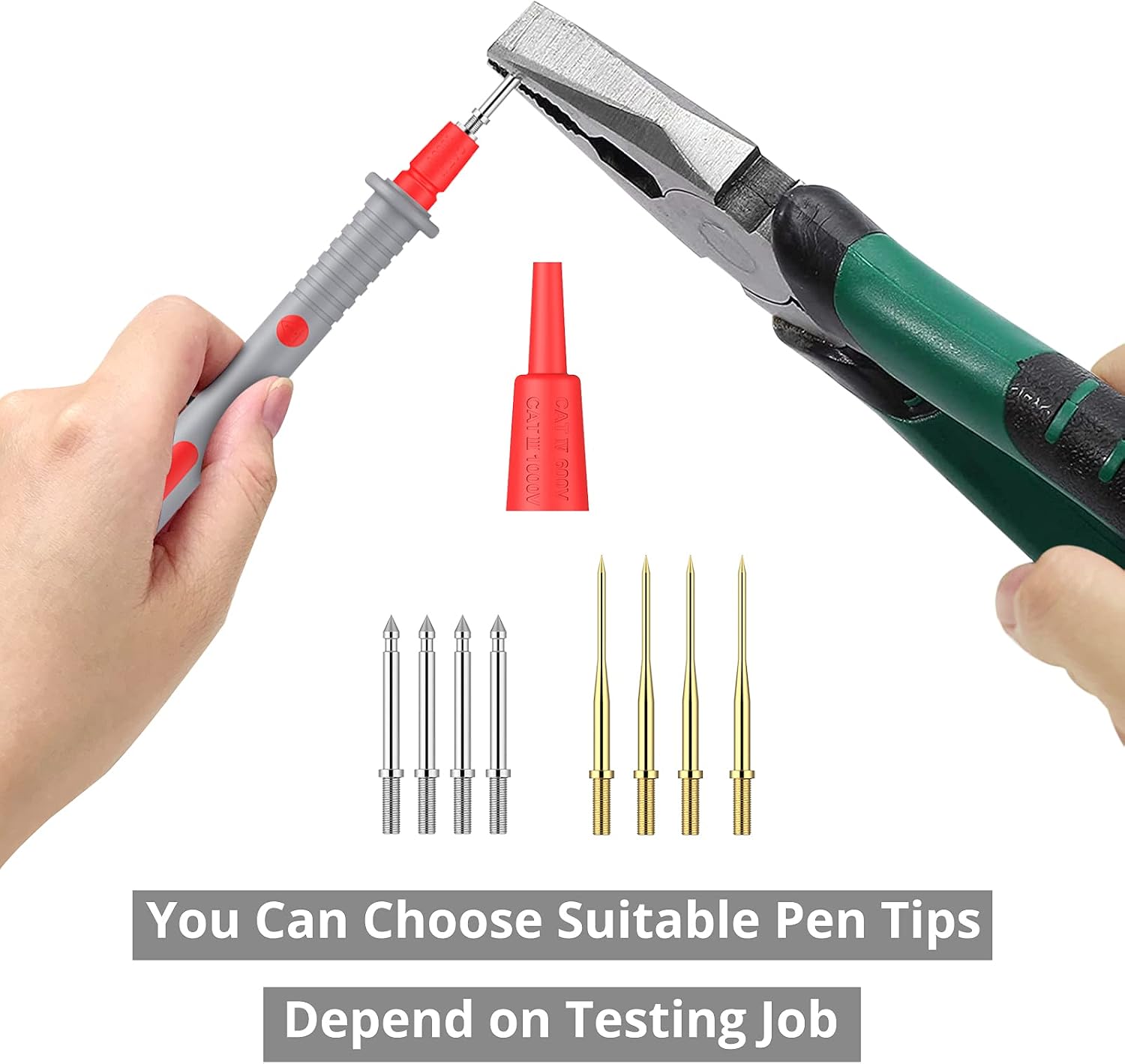 Detalle 2 de Proster PST175b 21-in-1 Multimeter Test Lead Kit with Crocodile Clips