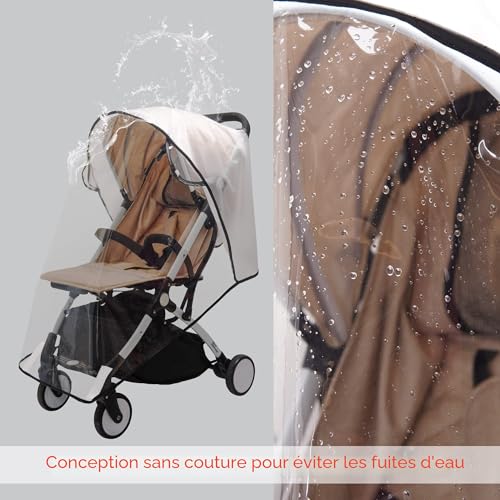 Thumbnail 6 de Bemece Habillage Pluie Universelle pour Poussette — Contre Pluie et Vent