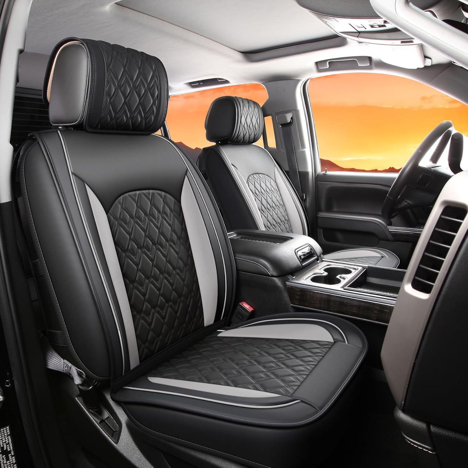 Detalle de JOJOBAY Silverado Leather Seat Covers 2007-2026