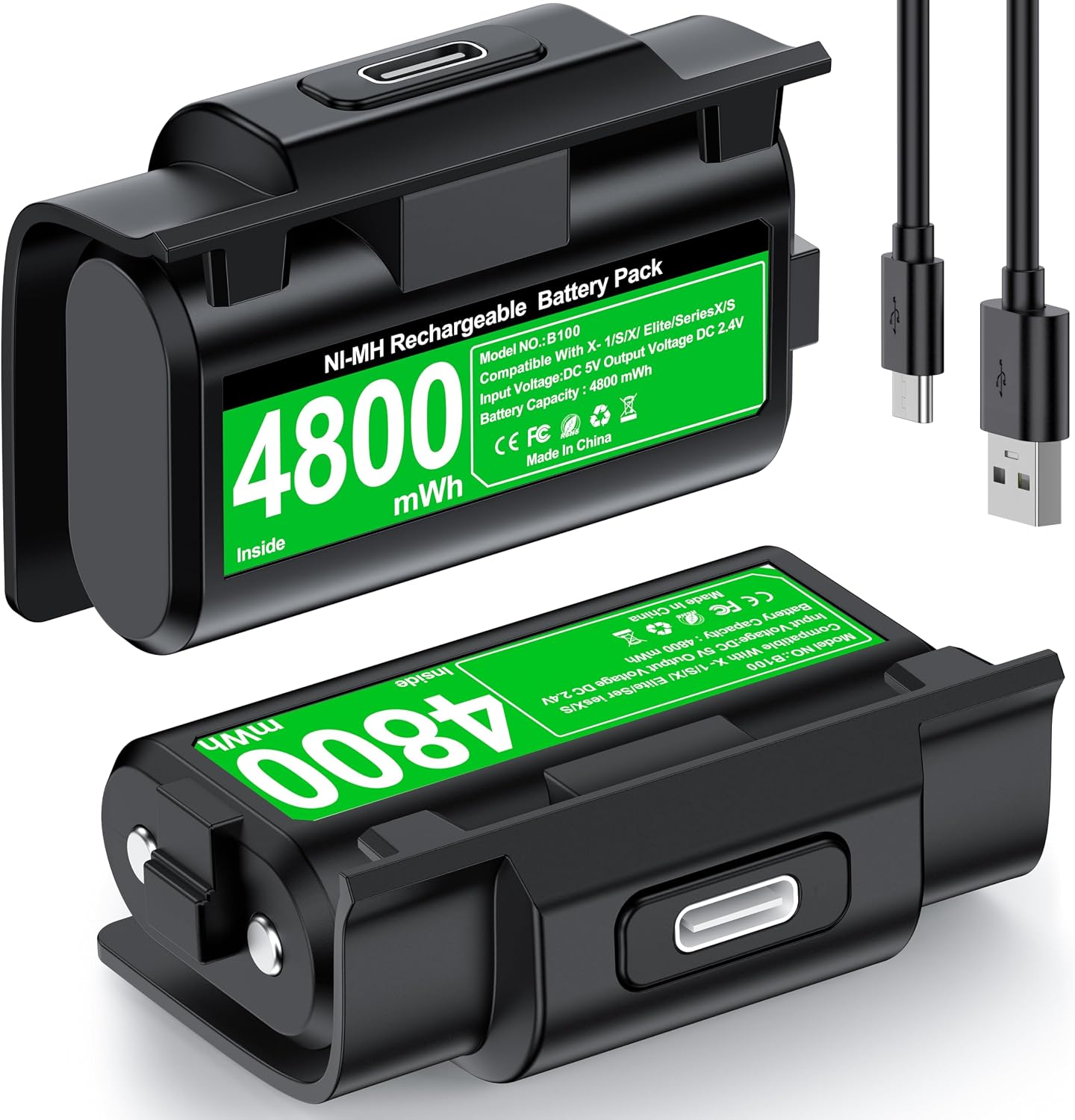 Detalle de Rechargeable Xbox Controller Battery Pack 9600mWh