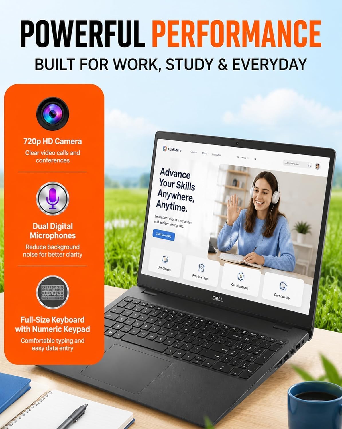 Detalle de Dell touchscreen laptop 15.6-inch
