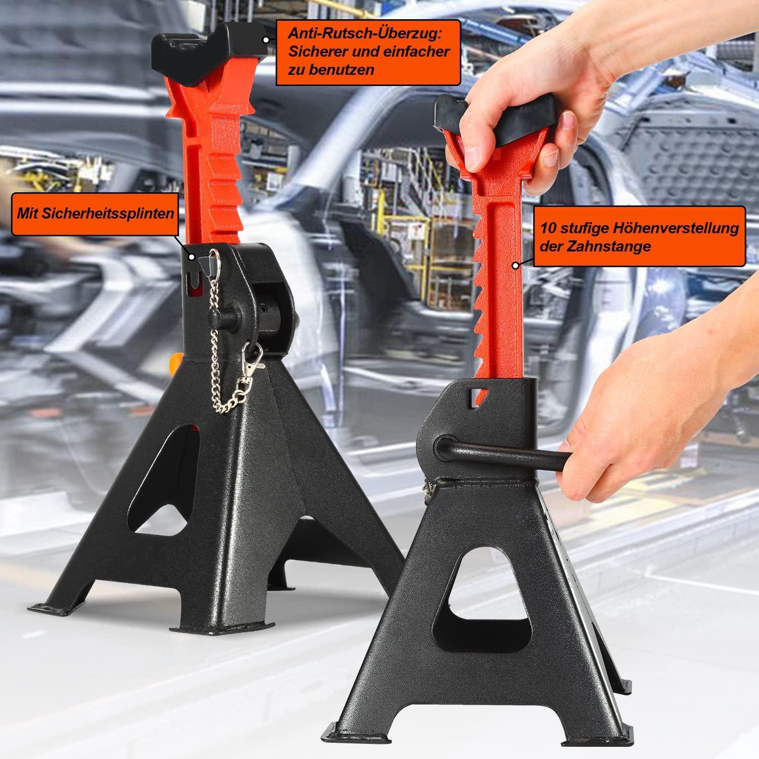 Thumbnail 4 de Izrielar Modello 6T cavalletti supporto regolabili 285–430 mm 🛠️