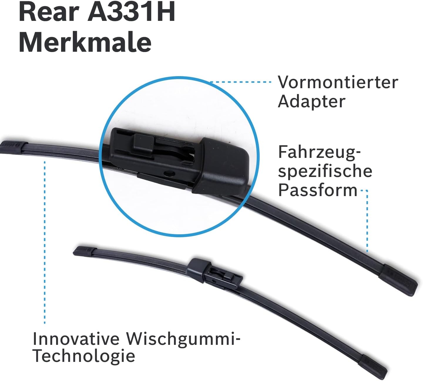 Thumbnail 5 de Bosch Rear A331H 330 mm Heckwischer