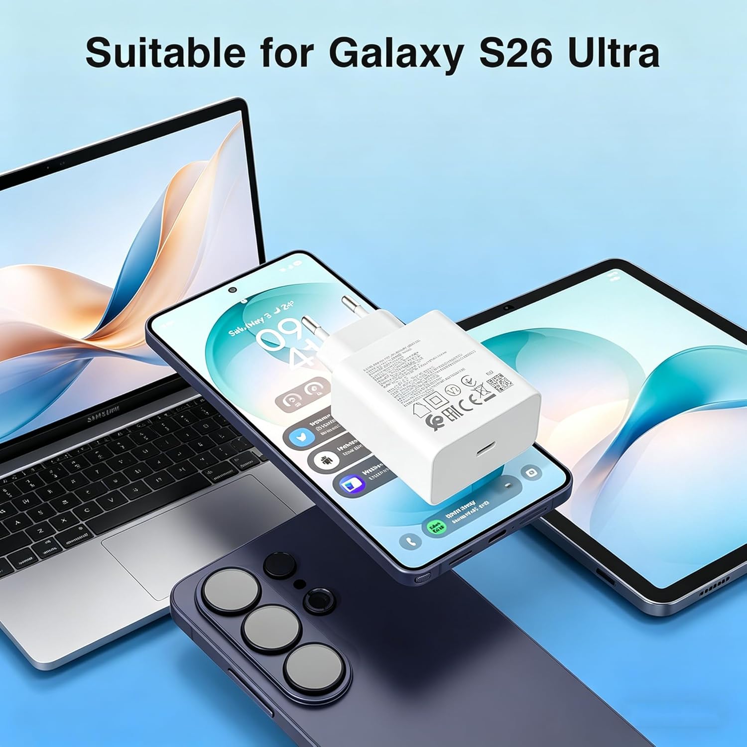 Detalle 2 de 45W USB‑C Schnellladegerät kompatibel mit Samsung