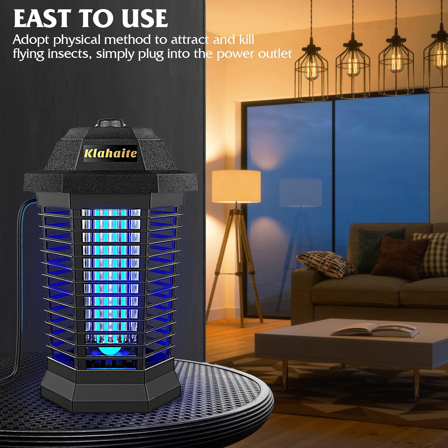 Thumbnail 6 de Klahaite Outdoor Insect Exterminator Electric Mosquito Zapper (up to 1/2 acre)